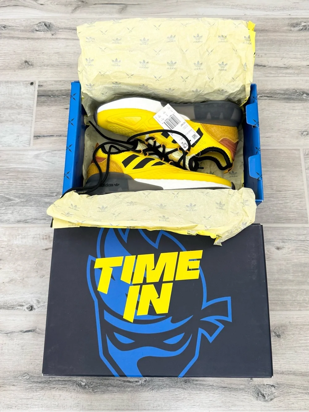 Adidas Yellow Ninja ZX 2K Boost JR Shoes